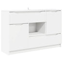 vidaXL Széf fiókkal Fehér 100 x 30 x 65,6 Faanyag