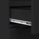 vidaXL Széf fiókkal Fekete 100 x 30 x 65,6 Faanyag