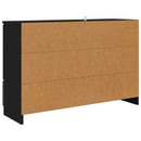 vidaXL Széf fiókkal Fekete 100 x 30 x 65,6 Faanyag
