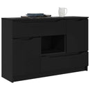 vidaXL Széf fiókkal Fekete 100 x 30 x 65,6 Faanyag
