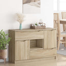 vidaXL Széf fiókkal Sonoma tölgy 100 x 30 x 65,6 Faanyag