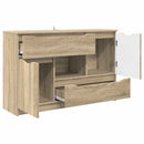 vidaXL Széf fiókkal Sonoma tölgy 100 x 30 x 65,6 Faanyag