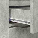 vidaXL Széf fiókkal Beton Szürke 100 x 30 x 65,6 Faanyag