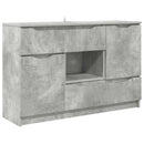 vidaXL Széf fiókkal Beton Szürke 100 x 30 x 65,6 Faanyag