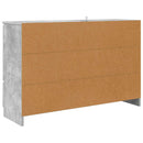 vidaXL Széf fiókkal Beton Szürke 100 x 30 x 65,6 Faanyag