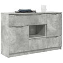 vidaXL Széf fiókkal Beton Szürke 100 x 30 x 65,6 Faanyag