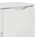 vidaXL Széf fiókkal Magas Fényű Fehér 100 x 30 x 65,6 Faanyag