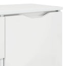 vidaXL Széf fiókkal Magas Fényű Fehér 100 x 30 x 65,6 Faanyag