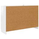 vidaXL Széf fiókkal Magas Fényű Fehér 100 x 30 x 65,6 Faanyag