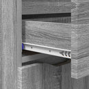 vidaXL Széf fiókkal Szürke Sonoma 100 x 30 x 65,6 Faanyag