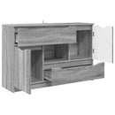vidaXL Széf fiókkal Szürke Sonoma 100 x 30 x 65,6 Faanyag