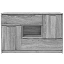 vidaXL Széf fiókkal Szürke Sonoma 100 x 30 x 65,6 Faanyag