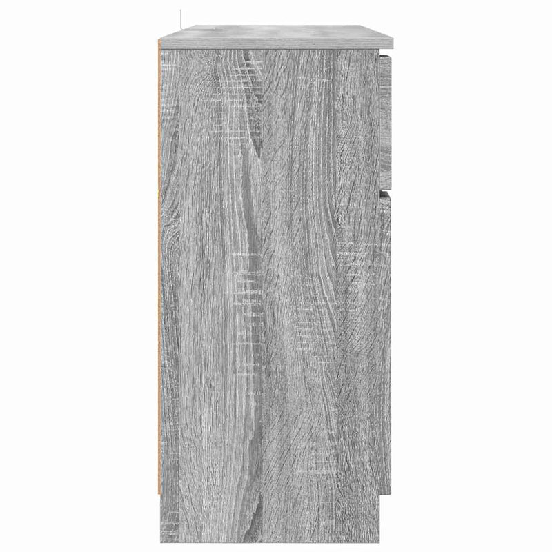 vidaXL Széf fiókkal Szürke Sonoma 100 x 30 x 65,6 Faanyag