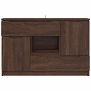 vidaXL Széf fiókkal Barna Tölgy 100 x 30 x 65,6 Faanyag