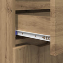 vidaXL Széf Artisan tölgy 100 x 30 x 65,6 Faanyag