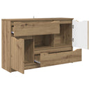 vidaXL Széf Artisan tölgy 100 x 30 x 65,6 Faanyag