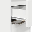vidaXL Éjjeliszekrények fiókkal 2 pcs Fehér 30,5 x 30 x 43 cm Faanyag