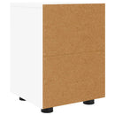 vidaXL Éjjeliszekrények fiókkal 2 pcs Fehér 30,5 x 30 x 43 cm Faanyag