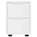 vidaXL Éjjeliszekrények fiókkal 2 pcs Fehér 30,5 x 30 x 43 cm Faanyag