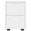 vidaXL Éjjeliszekrények fiókkal 2 pcs Fehér 30,5 x 30 x 43 cm Faanyag