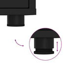 vidaXL Éjjeliszekrények fiókkal 2 pcs Fekete 30,5 x 30 x 43 cm Faanyag