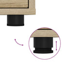 vidaXL Éjjeli asztal fiókkal Sonoma tölgy 30,5 x 30 x 43 cm Faanyag