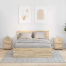 vidaXL Éjjeliszekrények 2 pcs Sonoma tölgy 30,5 x 30 x 43 cm Faanyag