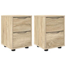 vidaXL Éjjeliszekrények 2 pcs Sonoma tölgy 30,5 x 30 x 43 cm Faanyag
