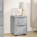 vidaXL Éjjeli asztal fiókkal Beton Szürke 30,5 x 30 x 43 cm Faanyag