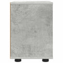 vidaXL Éjjeli asztal fiókkal Beton Szürke 30,5 x 30 x 43 cm Faanyag