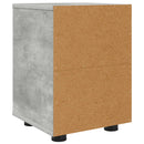 vidaXL Éjjeliszekrények 2 pcs Beton Szürke 30,5 x 30 x 43 cm Faanyag