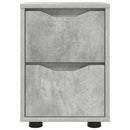 vidaXL Éjjeliszekrények 2 pcs Beton Szürke 30,5 x 30 x 43 cm Faanyag