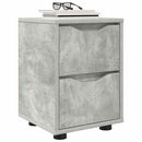 vidaXL Éjjeliszekrények 2 pcs Beton Szürke 30,5 x 30 x 43 cm Faanyag