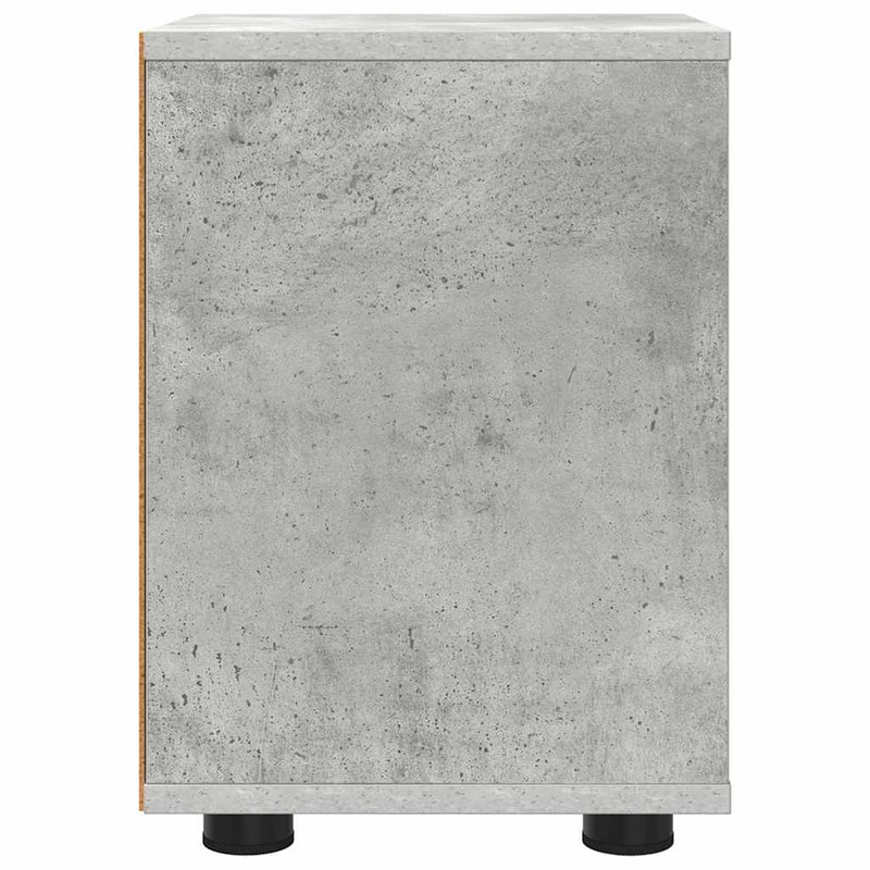 vidaXL Éjjeliszekrények 2 pcs Beton Szürke 30,5 x 30 x 43 cm Faanyag