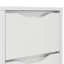 vidaXL Éjjeliszekrények 2 pcs Magas Fényű Fehér 30,5 x 30 x 43 cm