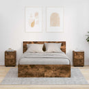 vidaXL Éjjeliszekrények 2 pcs Füstölt tölgy 30,5 x 30 x 43 cm Faanyag