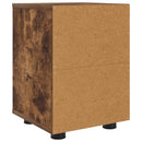 vidaXL Éjjeliszekrények 2 pcs Füstölt tölgy 30,5 x 30 x 43 cm Faanyag