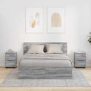 vidaXL Éjjeliszekrények 2 pcs Szürke Sonoma 30,5 x 30 x 43 cm Faanyag
