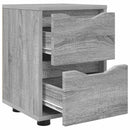 vidaXL Éjjeliszekrények 2 pcs Szürke Sonoma 30,5 x 30 x 43 cm Faanyag