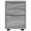 vidaXL Éjjeliszekrények 2 pcs Szürke Sonoma 30,5 x 30 x 43 cm Faanyag