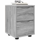 vidaXL Éjjeliszekrények 2 pcs Szürke Sonoma 30,5 x 30 x 43 cm Faanyag