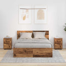 vidaXL Éjjeliszekrények 2 pcs Öreg fa 30,5 x 30 x 43 cm Faanyag