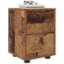 vidaXL Éjjeliszekrények 2 pcs Öreg fa 30,5 x 30 x 43 cm Faanyag
