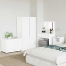 vidaXL Tárolószekrény Fehér 80 x 48 x 57 cm Faanyag