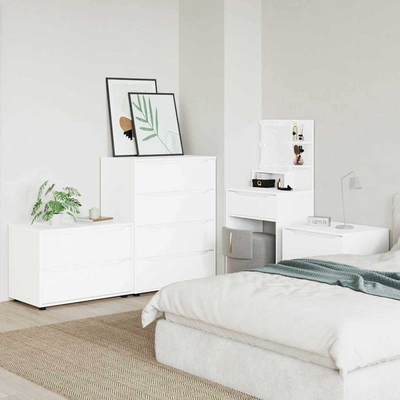 vidaXL Tárolószekrény Fehér 80 x 48 x 57 cm Faanyag