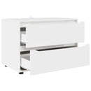 vidaXL Tárolószekrény Fehér 80 x 48 x 57 cm Faanyag