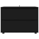 vidaXL Tárolószekrény Fekete 80 x 48 x 57 cm Faanyag