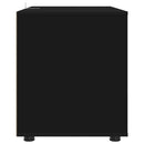 vidaXL Tárolószekrény Fekete 80 x 48 x 57 cm Faanyag