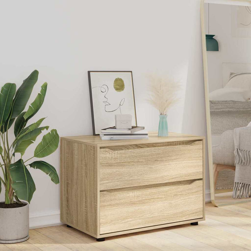 vidaXL Tárolószekrény Sonoma tölgy 80 x 48 x 57 cm Faanyag