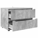 vidaXL Tárolószekrény Beton Szürke 80 x 48 x 57 cm Faanyag